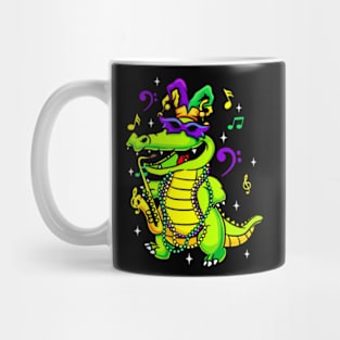 Cute Mardi Gras Alligator For Kids Mug